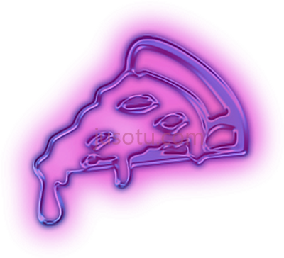 霓虹灯披萨,pizza neon pizzalover food PNG
