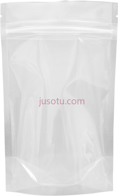 直立式拉链袋,70g stand up pouch zip clear PNG