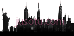 纽约天际线PNG
