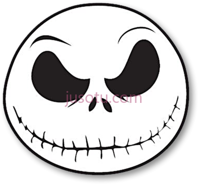 骷髅,jack skellington face nightmare before christmas PNG