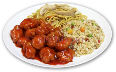 盘子,chinese food on plate PNG