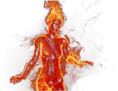 女孩,girl on fire PNG