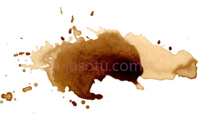 棕色水渍泼溅,water stain art brown watercolor splash PNG