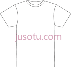 T恤轮廓PNG