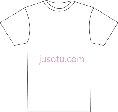 T恤轮廓,t shirt outline PNG