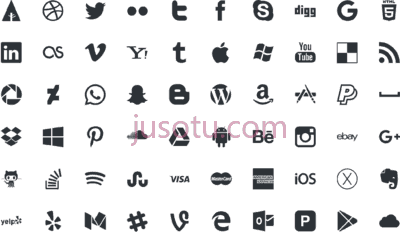 社交媒体,500 best social media icons ai eps formats PNG