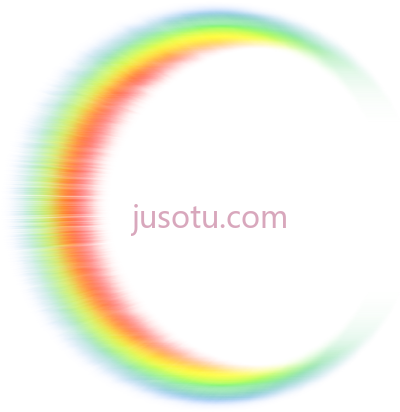 彩虹光斑,rainbow flare PNG