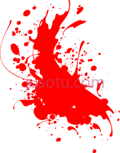 红色油漆飞溅PNG