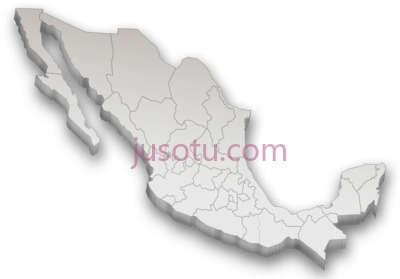 墨西哥地图,mapa de mexico PNG