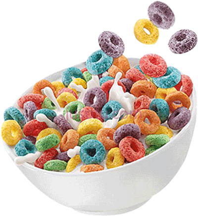 牛奶糖,froot loops milk PNG