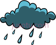 太阳云雨PNG