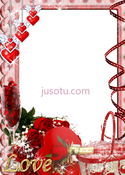 情人节相框,marco para foto san valentin PNG