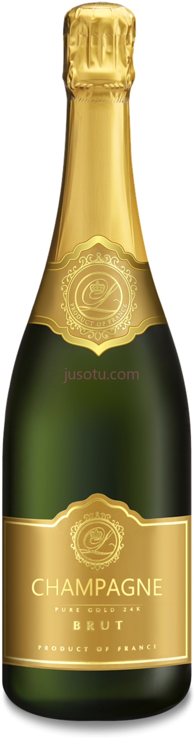 香槟酒瓶,champagne bottle year's PNG