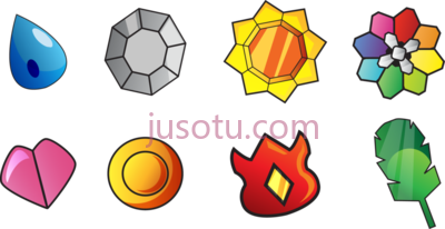 口袋妖怪,gym tiles and roadblocks medallas pokemon rojo fuego PNG