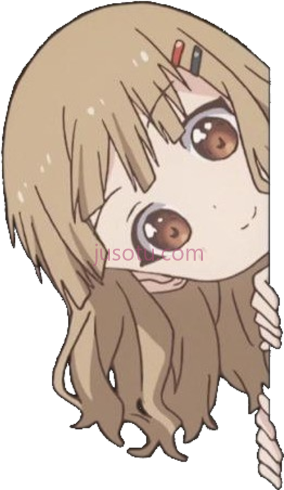 女孩偷窥,anime girl peeking PNG