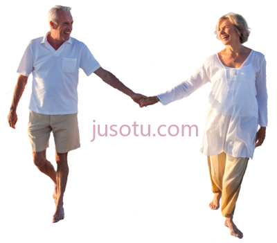 海滩上人们散步,beach people happy couple walking PNG