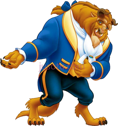 迪士尼,beast disney beauty and characters PNG