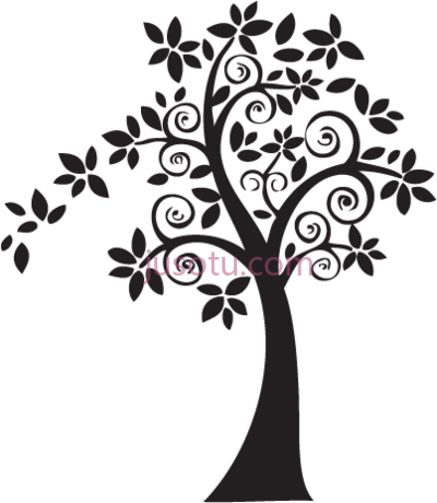 生命之树装饰线条,lineas decorativas es PNG