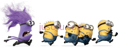 小黄人大眼萌,purple minions PNG