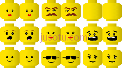 乐高脸,lego face PNG