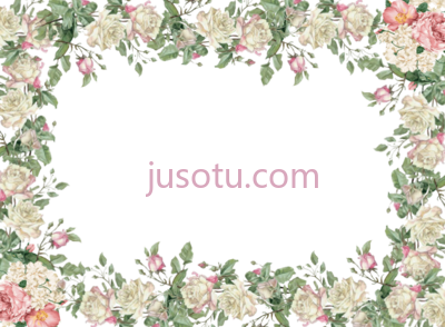 白花架,white flower frame PNG