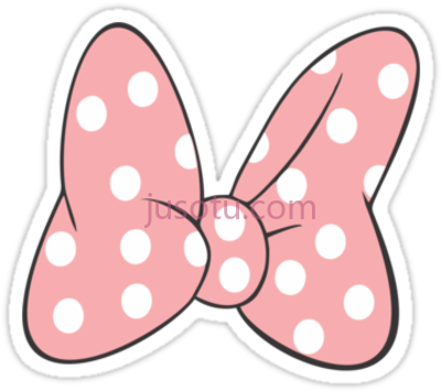 米妮老鼠浅粉色蝴蝶结,minnie mouse light pink bow PNG