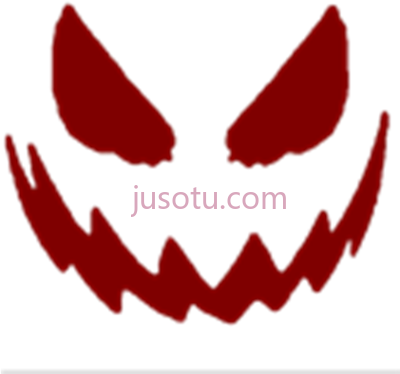 万圣节鬼脸,evil face PNG