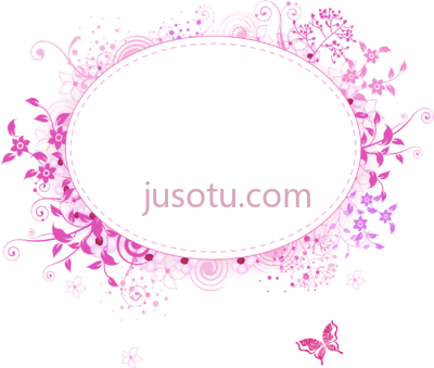 粉红花架,pink flower frame transpa PNG