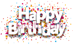 生日快乐彩纸PNG