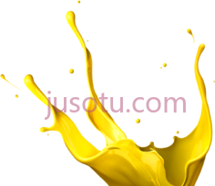 黄色金漆,yellow color splash PNG
