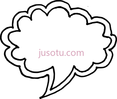 手绘滑稽演讲泡泡,50 hand drawn comic speech bubbles PNG