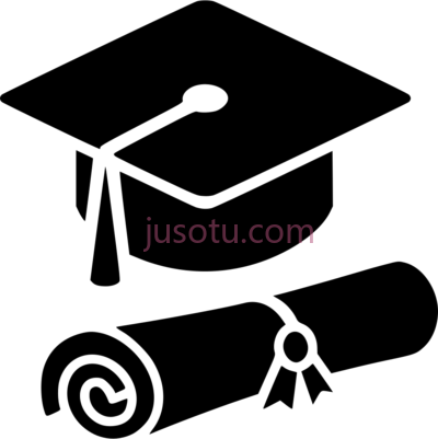毕业帽,graduation cap and diploma icon PNG
