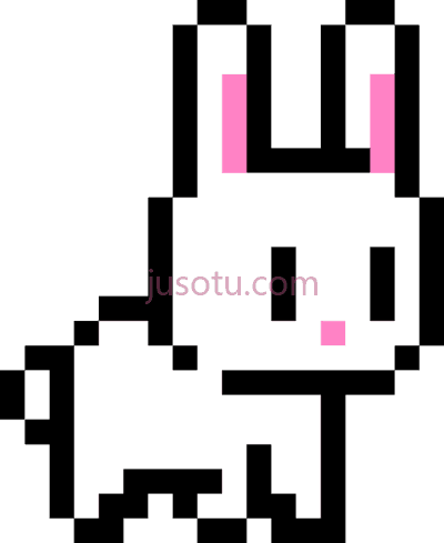 兔子,bunny pixel art PNG