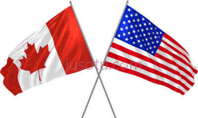 美国加拿大国旗,canada flag pole PNG