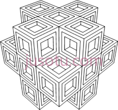 几何立体形状,adult page PNG