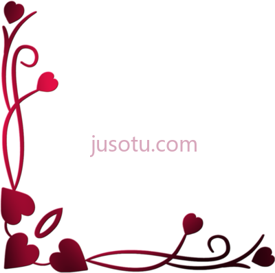情人节框架,love blogger valentine's day PNG