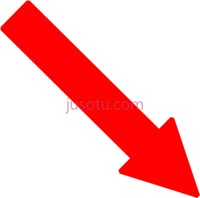 红色箭头,red right down arrow PNG