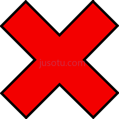 红十字错误图标,red cross wrong answer PNG