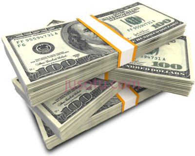 现金,cash stacks PNG