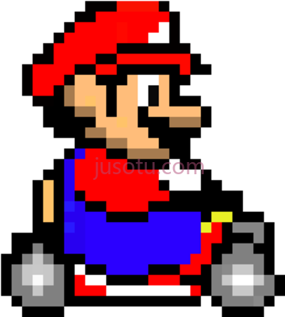 超级马里奥卡丁车,super mario kart pixel PNG