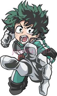 我的英雄学院绿谷出久PNG