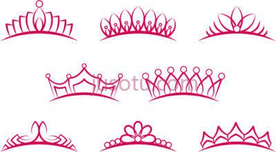 粉色王冠,pink tiara princess crown PNG