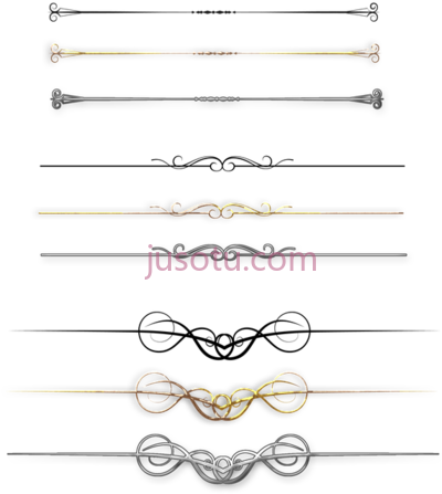 装饰线,victorian art deco corner border frame PNG