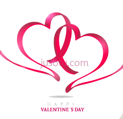 婚礼心形丝带,wedding invitation heart euclidean PNG