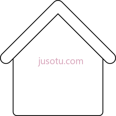 房屋,house outline PNG