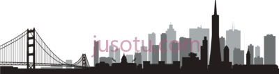 旧金山天际,san francisco skyline PNG