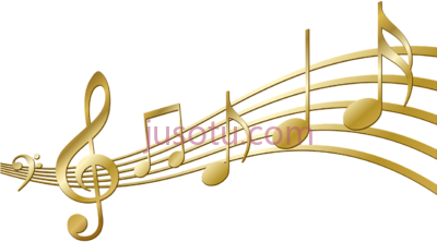 黄金音符,gold music notes PNG