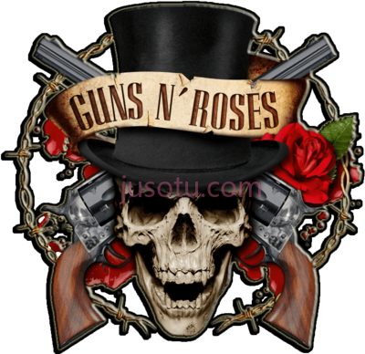 枪与玫瑰标志,guns n' roses logo PNG