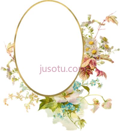 复古花架,frames vintage paper art PNG