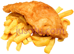 鳕鱼薯条PNG